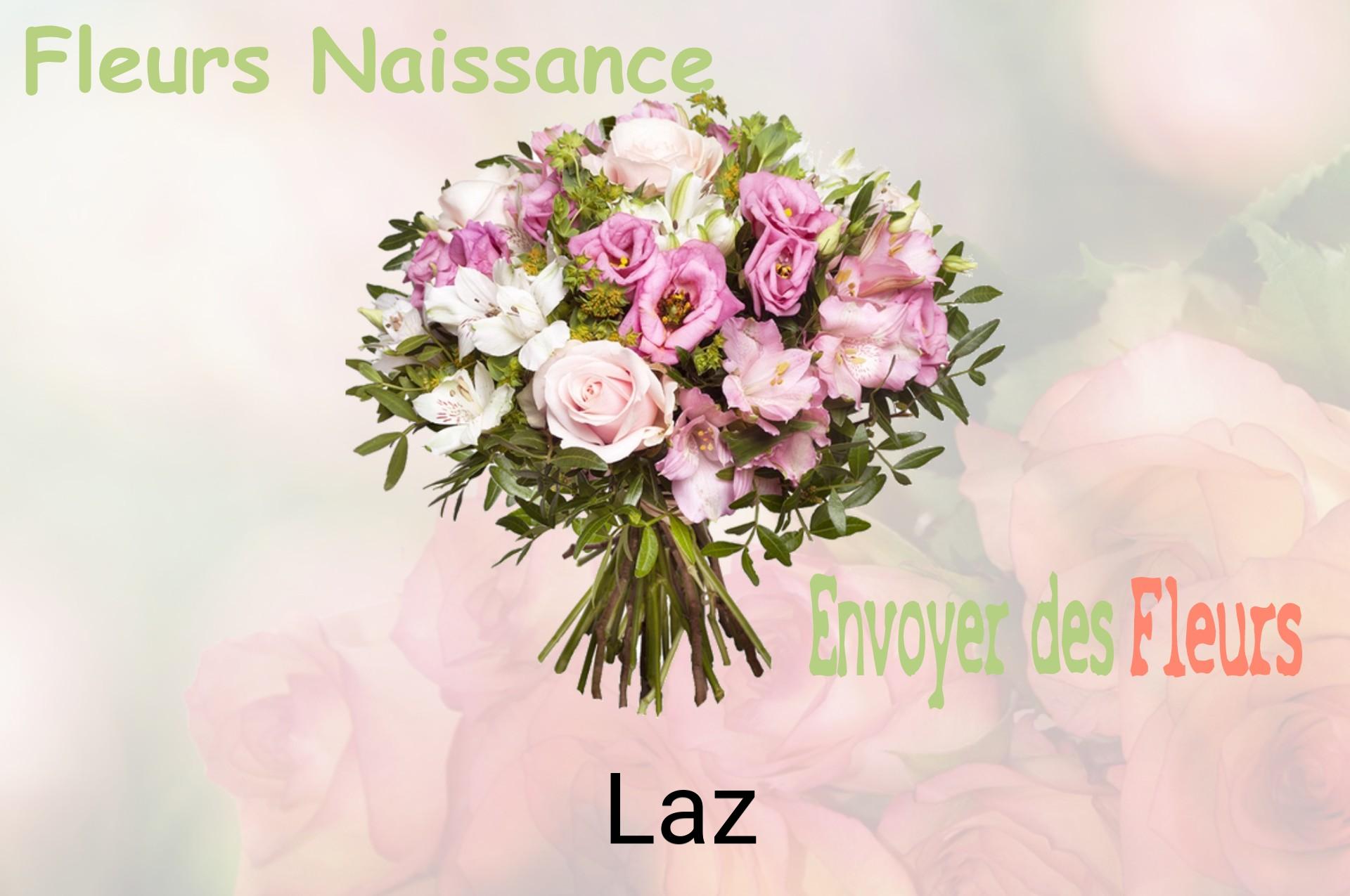 Bouquet de fleurs de naissance livré à Laz